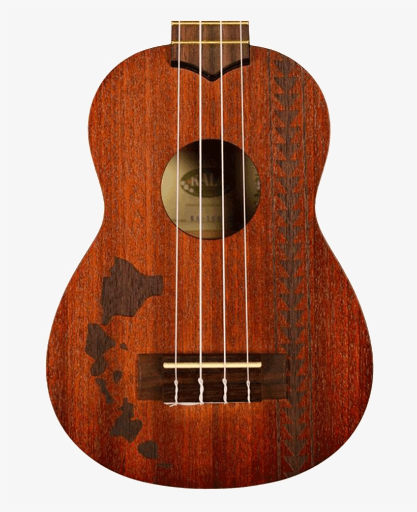 Kala Ka 15s H2 Satin Mahogany Soprano Ukulele With - Ukulele With Hawaiian Islands, transparent png #8075401