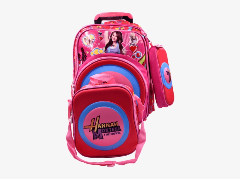 Ensemble Sac Trollet Et À Dos Hannah Montana Trousse - Hannah Montana, transparent png #8075509