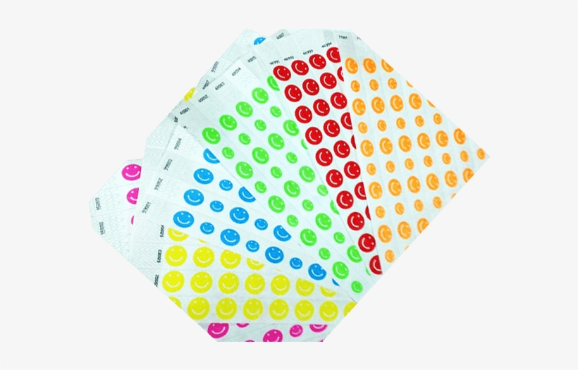 3/4 Tyvek Wristband Design Smile Face Sale - Circle, transparent png #8075607