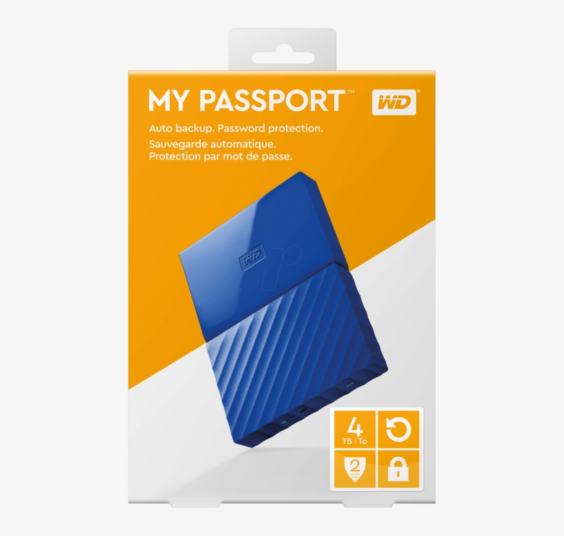 Western Digital External Hard Disk My Passport 2tb - Wd My Passport 1tb Rojo, transparent png #8075926