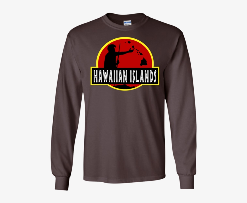 Hawaiian Islands Ls Ultra Cotton Tshirt, Long Sleeve, - T-shirt, transparent png #8076049