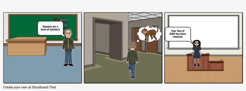 Humans Are A Form Of Monkey's﻿ Your Fine Of $100 H - Comics, transparent png #8077130