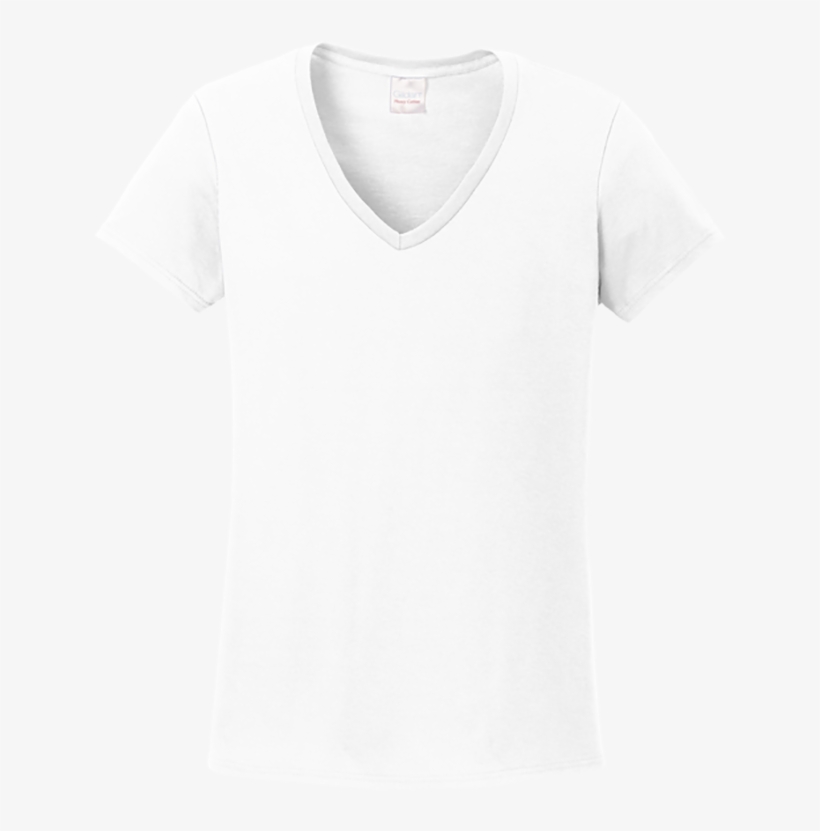 White Gildan Women Shirt, transparent png #8077291