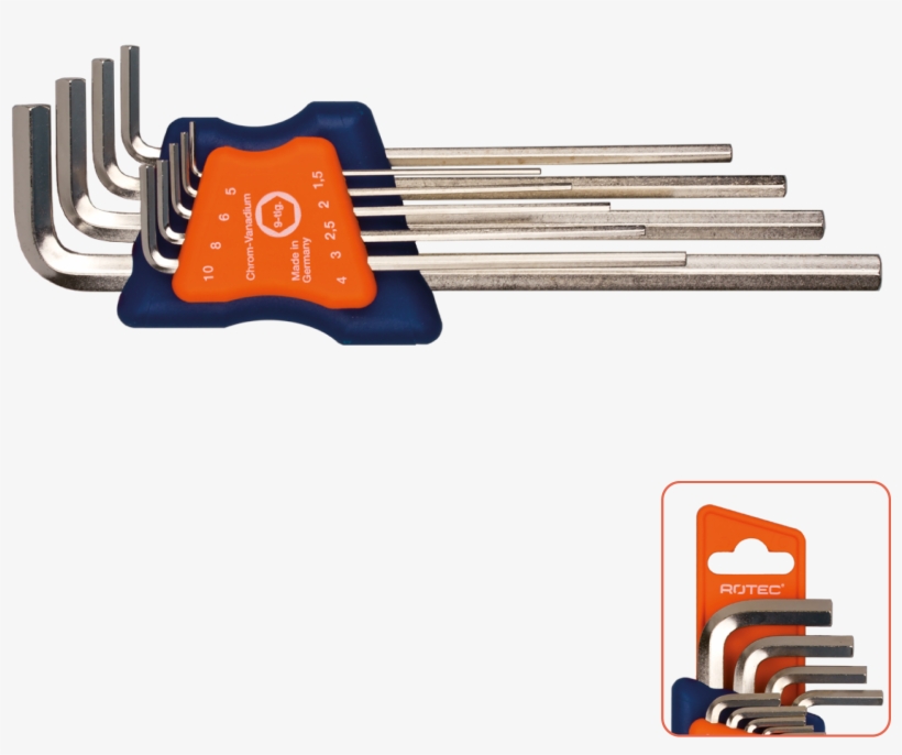 9 Piece Set Alle-keys, Long, transparent png #8078402