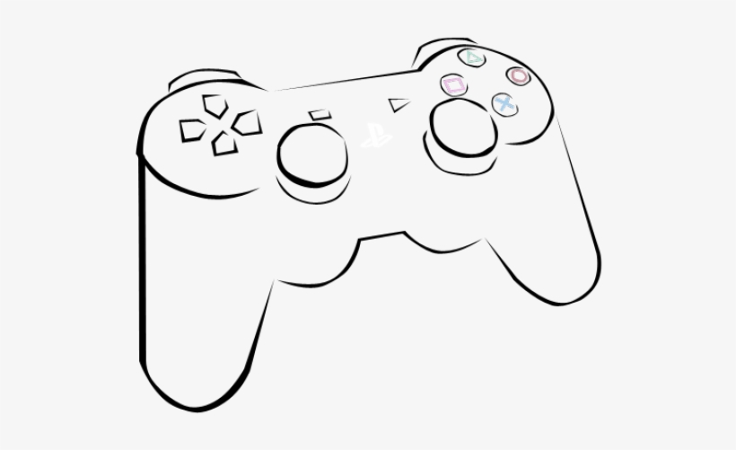 Ps3 Controller Drawings, transparent png #8078570
