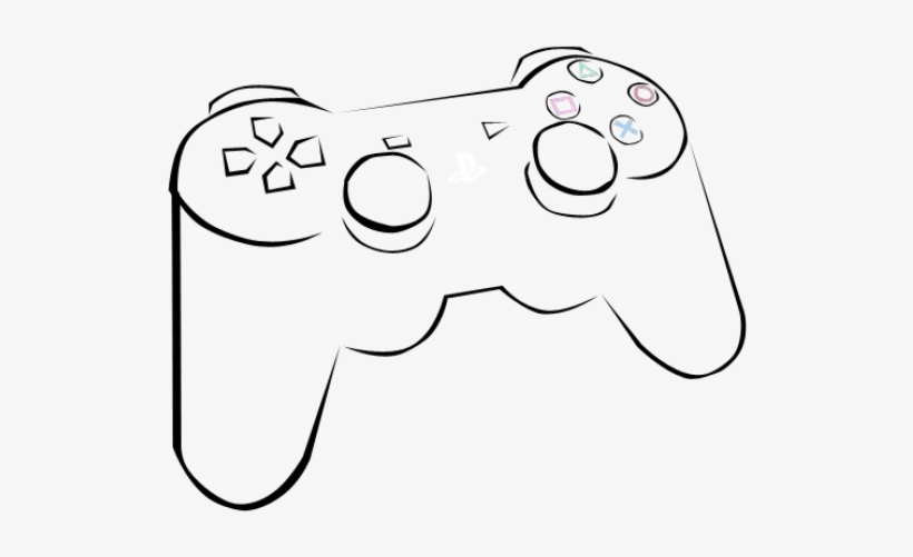 Джойстик ps4 нарисовать