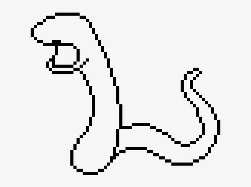 Ekans - Brachiosaurus Pixel Art, transparent png #8079176