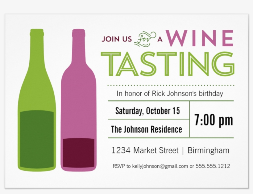 Party Invitations Charming Ink - Wine, transparent png #8079589
