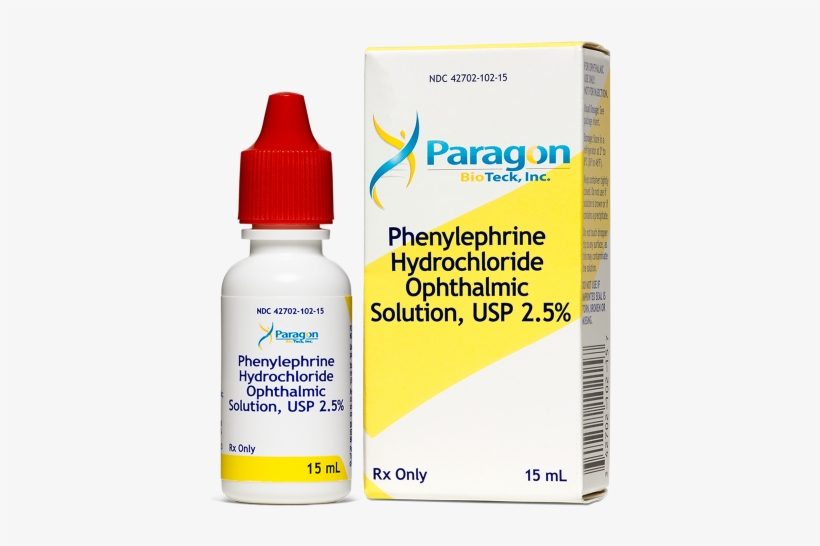 Phenylephrine Hydrochloride Ophthalmic Solution Usp - 2.5% Phenylephrine, transparent png #8080074