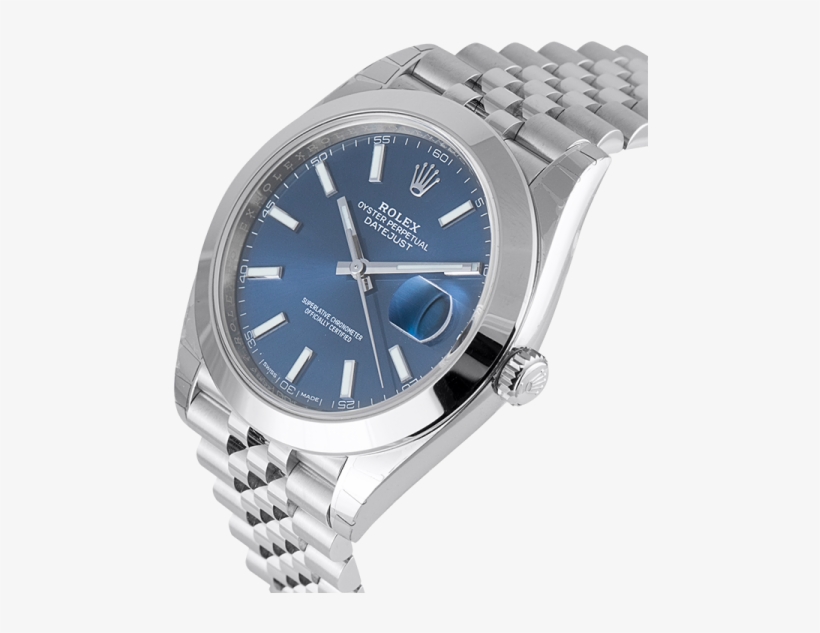 Rolex Datejust 41 Jubilee Blue Baton - Rolex Datejust 41 Blue, transparent png #8080254