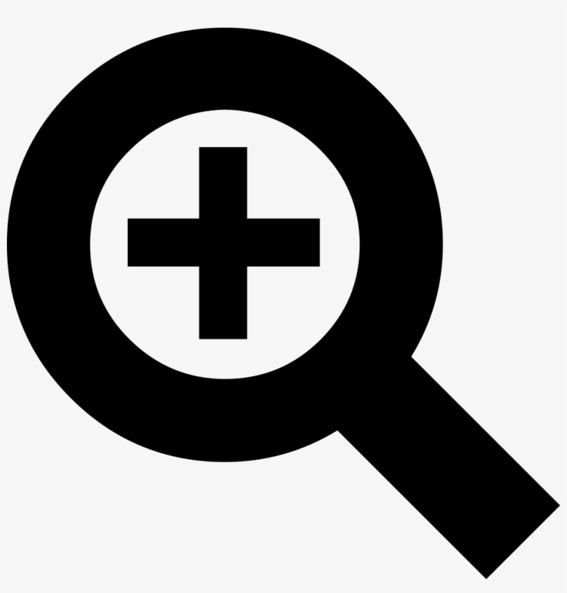 Zoom Symbol Comments - Zoom In Icon, transparent png #8081872