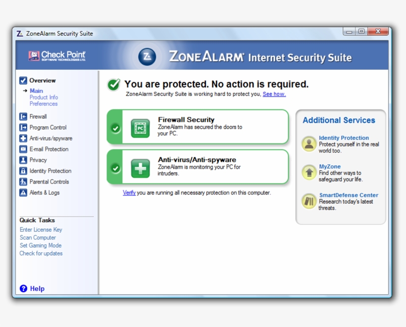 800px-zonealarm Internet Security Suite - Zonealarm Free Firewall 2018, transparent png #8082324