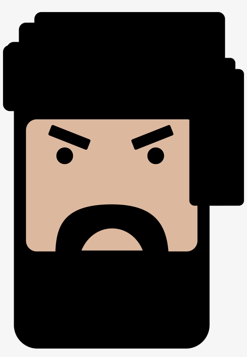 Man Beard Angry, transparent png #8082945