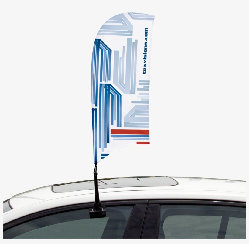 Car Bowflag® Shown In Concave Shape - Car, transparent png #8083200