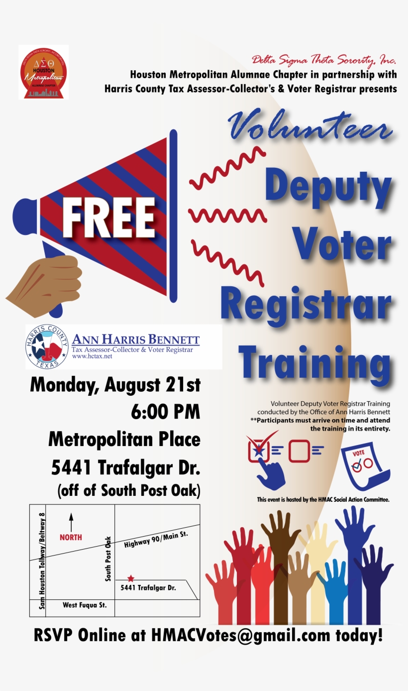 Political Awareness And Involvement Events - Harris County, transparent png #8084563
