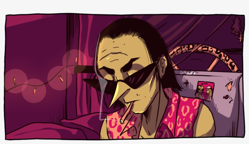 Headcanon Ace Lived In A Shitty Mystery Machine Style - Illustration, transparent png #8084573