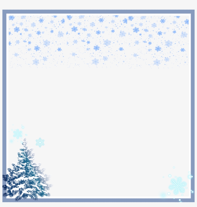Snow Christmas Merrychristmas December Frame Christmasf - Christmas Day, transparent png #8084718