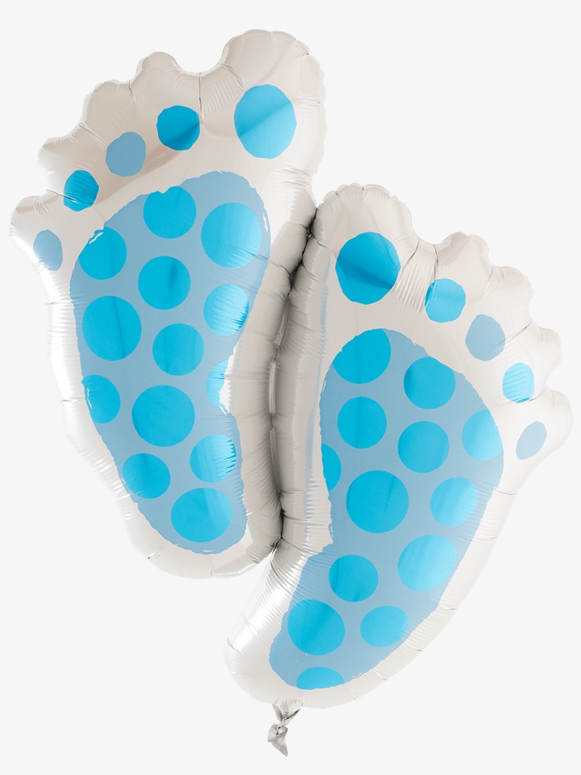 Baby Feet Blue Supershape - Polka Dot, transparent png #8085201