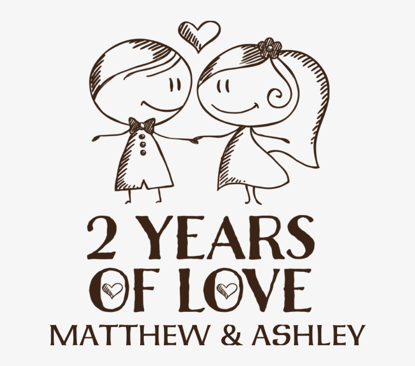 2nd Wedding Anniversary Personalized Pillow Case - 3rd Wedding Anniversary Png, transparent png #8086439