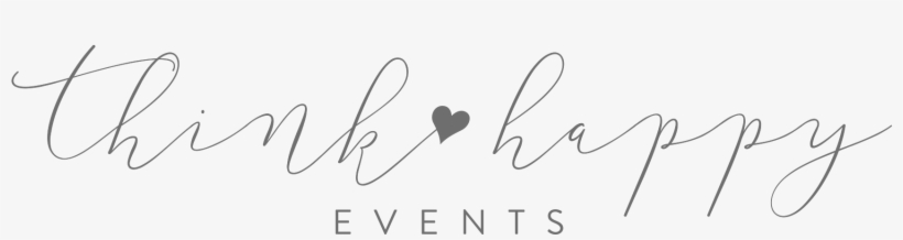 Think Happy Events - Calligraphy, transparent png #8087323