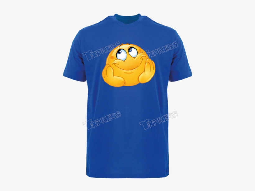 Shirt Emoji 3d Thinking Of You White - Smiley, transparent png #8087430