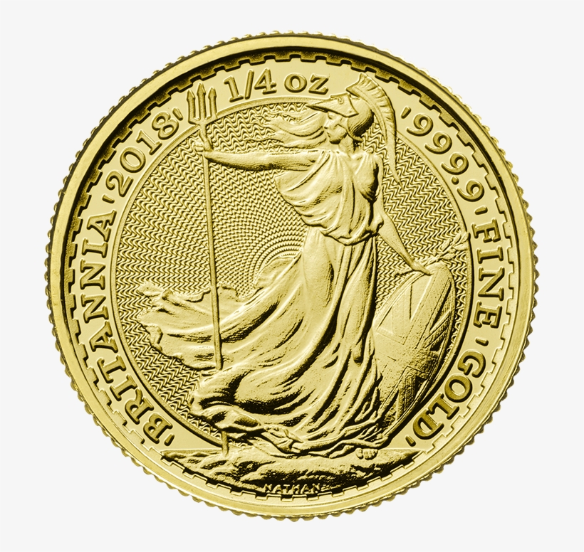 Britannia 2018 1/4 Oz Gold Coin - Britannia Gold Coin 2018, transparent png #8087458