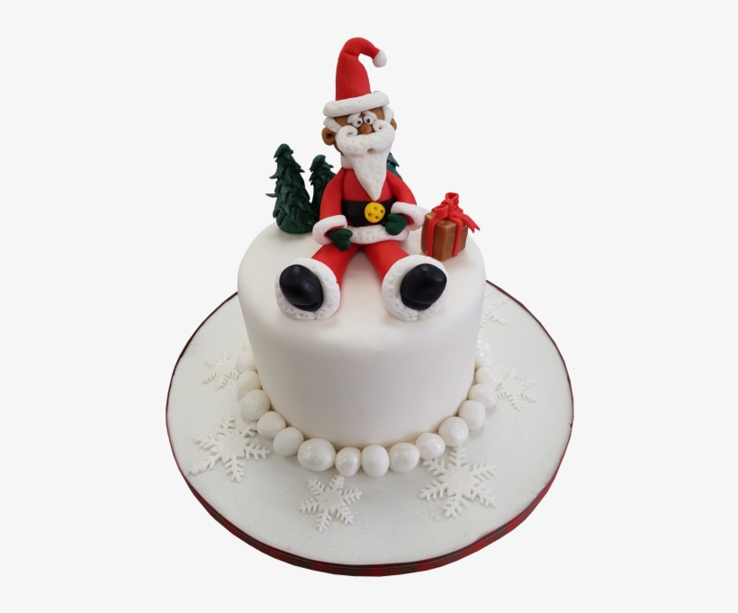 Santa Christmas Cake Course - Cake Decorating, transparent png #8087686