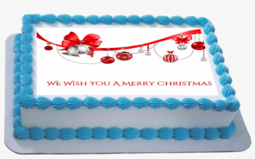 We Wish You A Merry Christmas Fondant Icing Cake Topper - Littlest Pet Shop Sheet Cake, transparent png #8088031