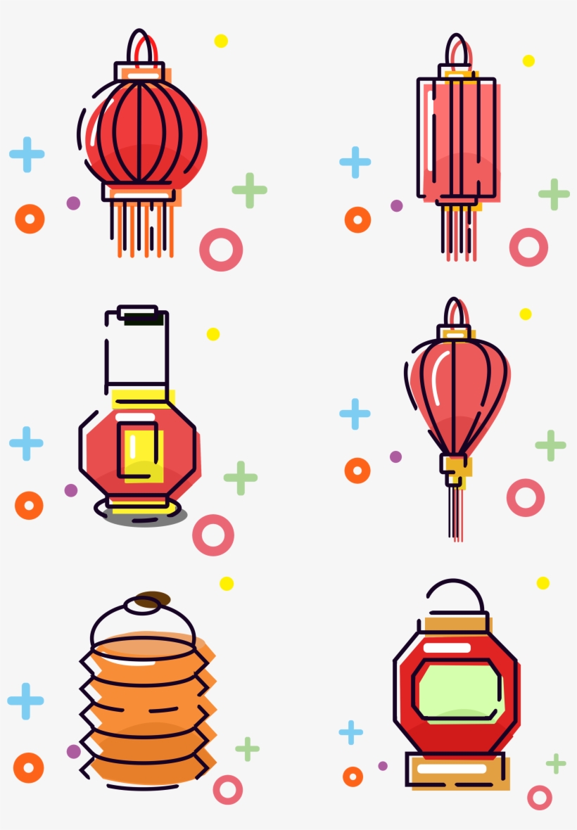 Mbe Lantern Set Pictures Cartoon Png And Psd - Illustration, transparent png #8088790