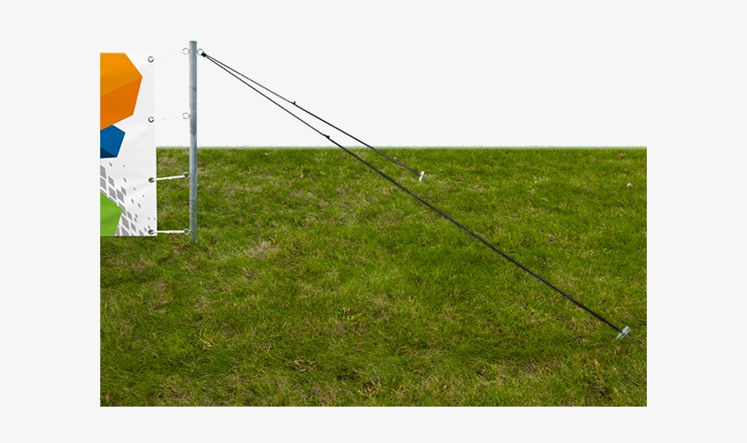 Ropes Stake Into Ground To Ensure Post Set Remains - Grass, transparent png #8089524