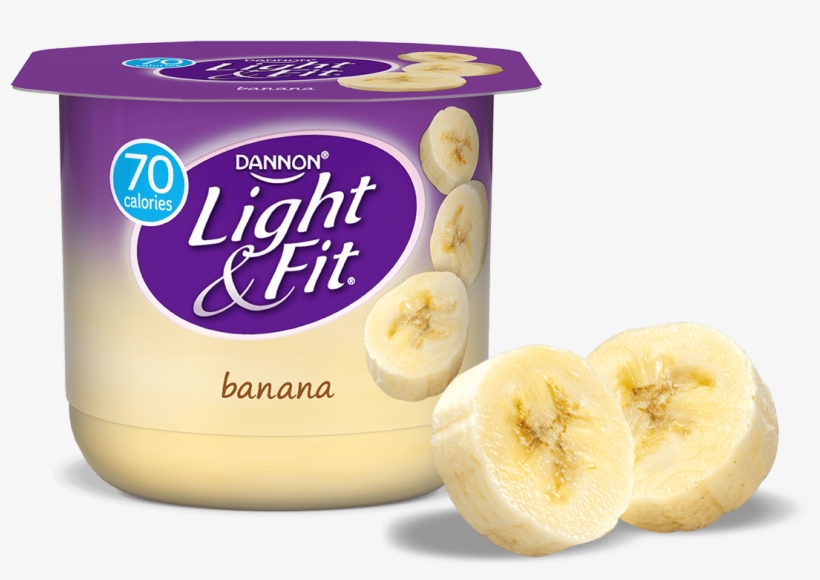 Nonfat Yogurt Banana - Dannon Yogurt, transparent png #8090281