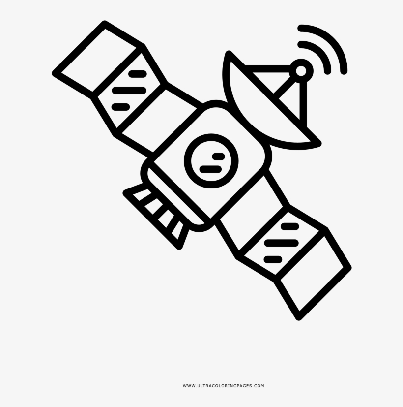 Satelite Dibujo Facil Satellite Coloring Page - Imagenes De Un Satelite Para Dibujar - Free
