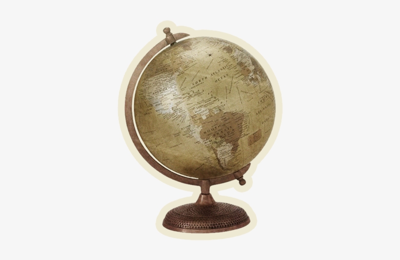 Free Online Globe Vintage Item Stuff Vector For Design - Globe, transparent png #8090819