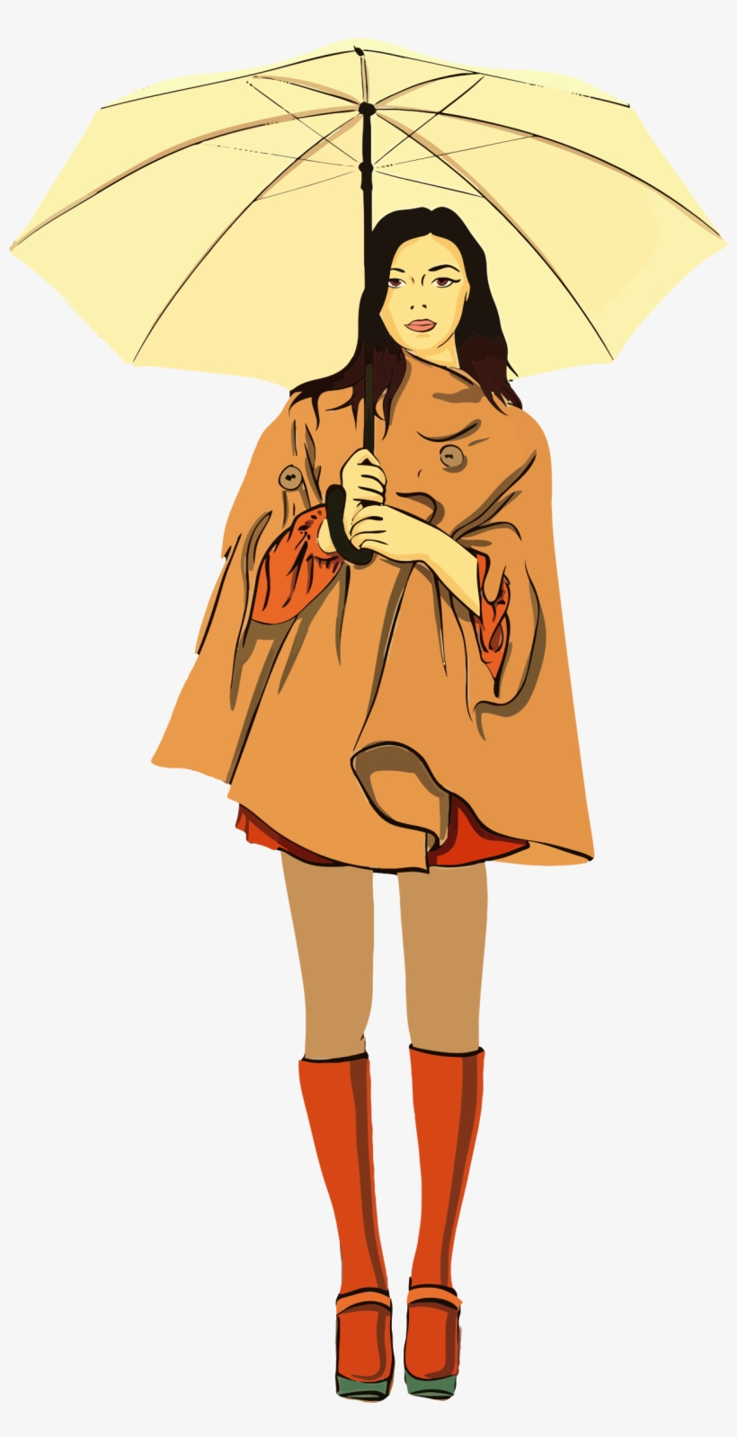 This Free Icons Png Design Of Woman With Umbrella, transparent png #8091958