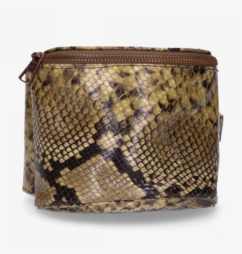 Hip Bag Snake Printed Leather Green - Heuptasje Fred De La Bretoniere, transparent png #8092551