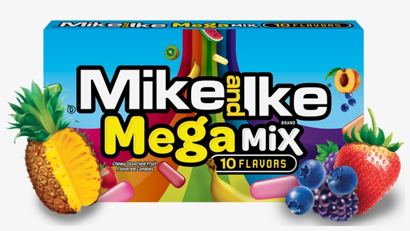 Mi Products Beans Megamix - Mike And Ike Mega Mix, transparent png #8092586