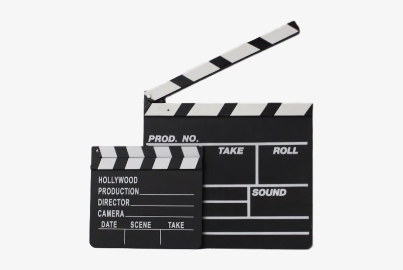 Hollywood Clap Board Sm - Movie Stuff, transparent png #8093049