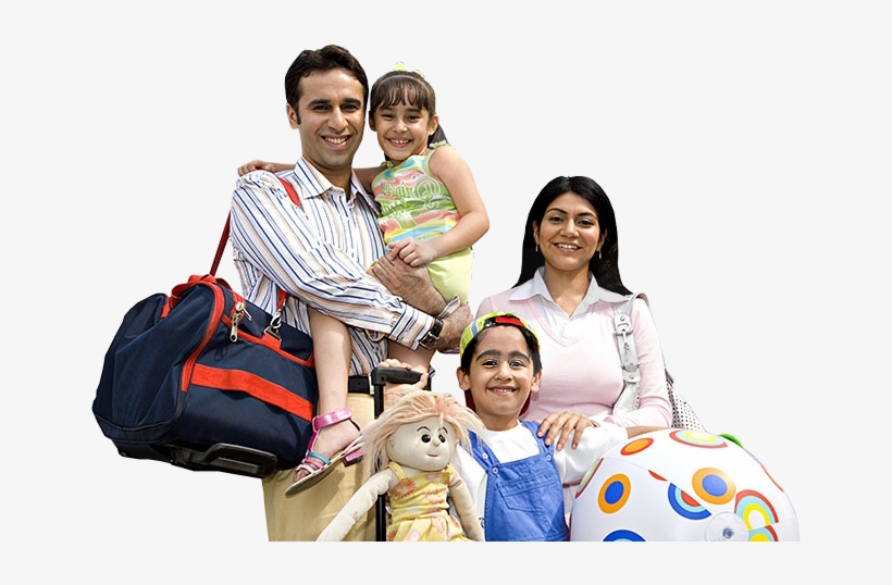 Family Travel Png - Tourist Family Png, transparent png #8093940