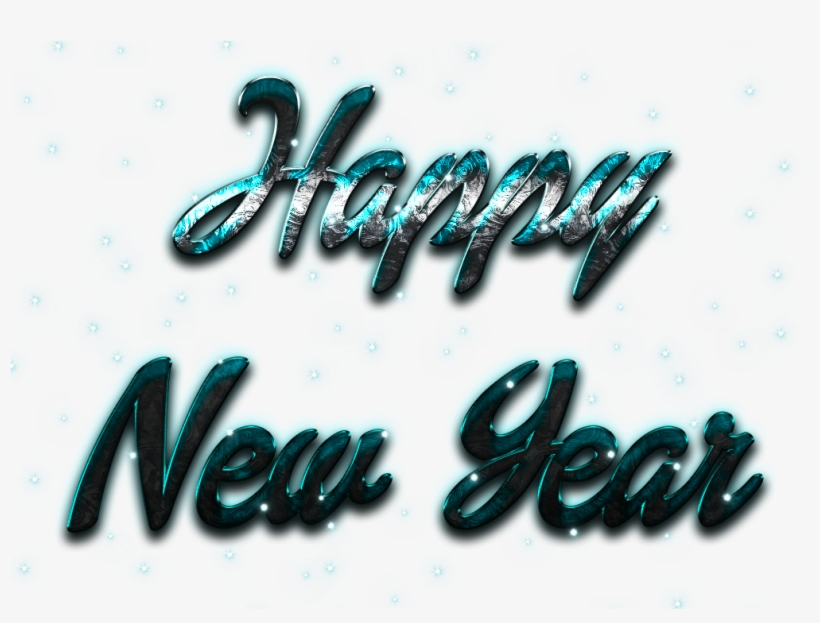 Happy New Year Letter Png Image - Calligraphy, transparent png #8094207