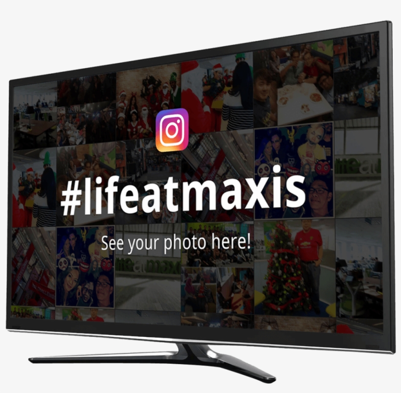 Social&print's Social Media Wall - Television Set, transparent png #8094543