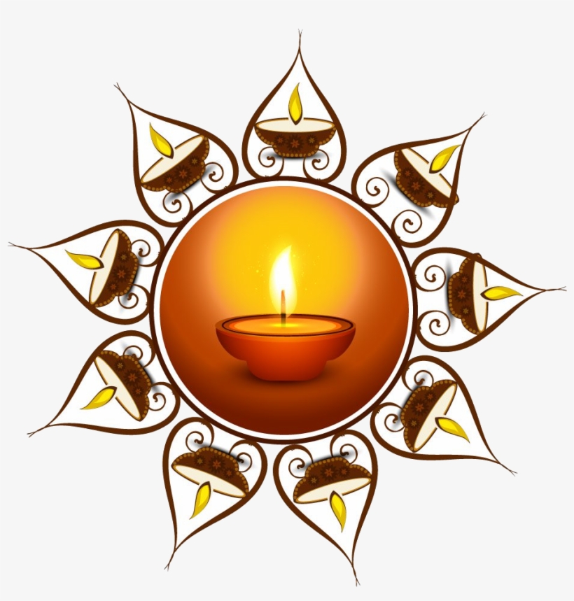 Diwali, Vectors - Diya Images With White Background, transparent png #8094592