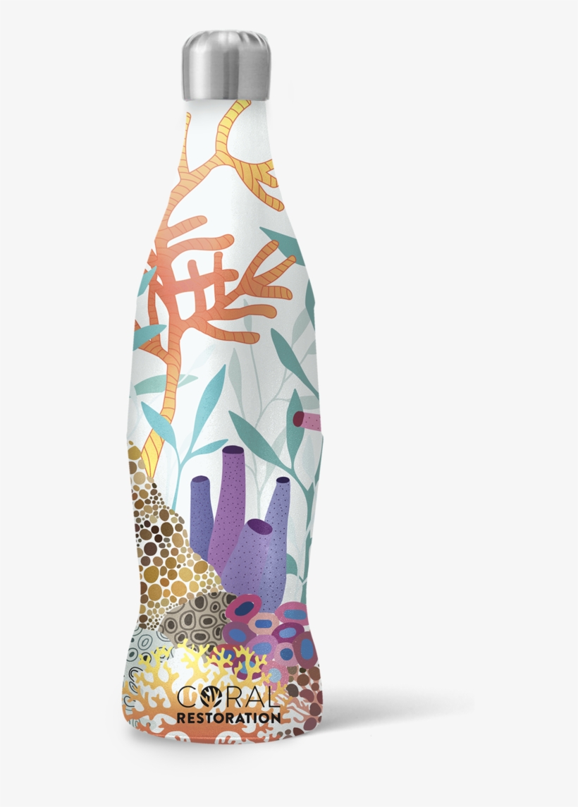 Logo Coral Restoration Coral Coke Bottle - Glass Bottle, transparent png #8095310