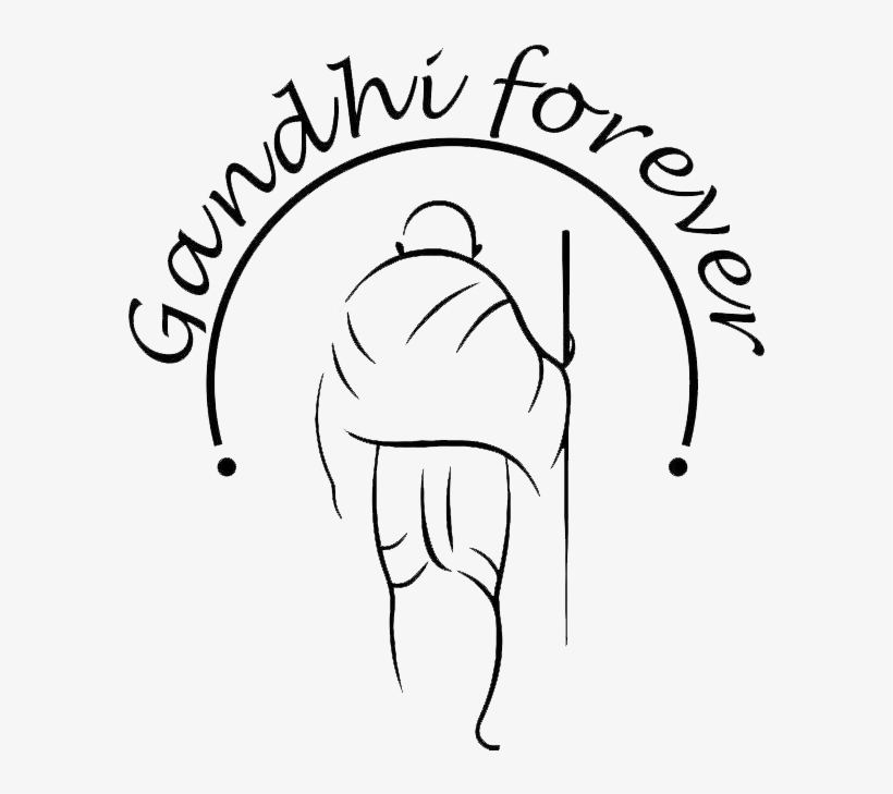 Lord Ganesha Sketch - Mahatma Gandhi For Drawing, transparent png #8096276