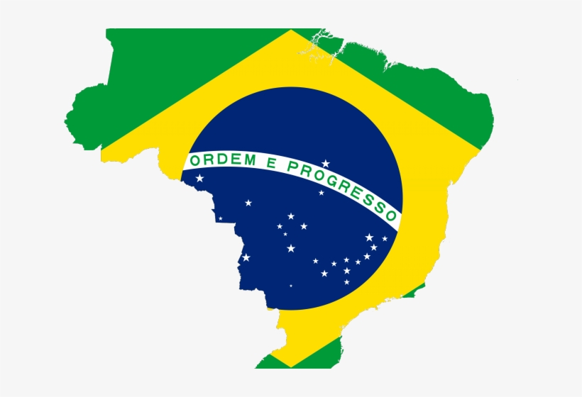 World Map Flag Clipart Png - Flag Of Brazil, transparent png #8096780