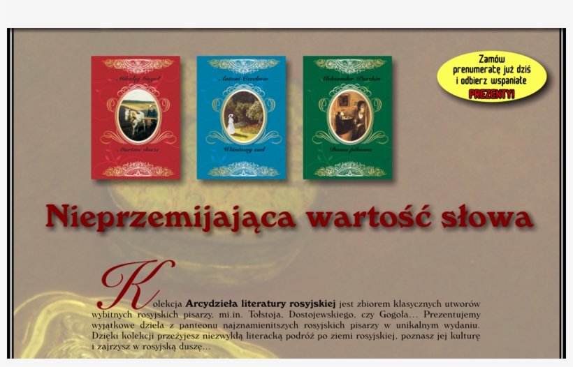 Lista Niektórych Książek, Jakie Będą Dostępne W Kolekcji - Flyer, transparent png #8098440