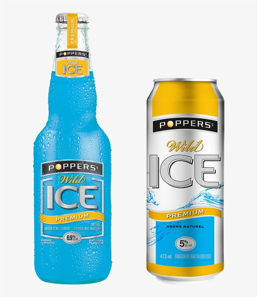 Poppers Wild Ice - Beer Bottle, transparent png #8098485