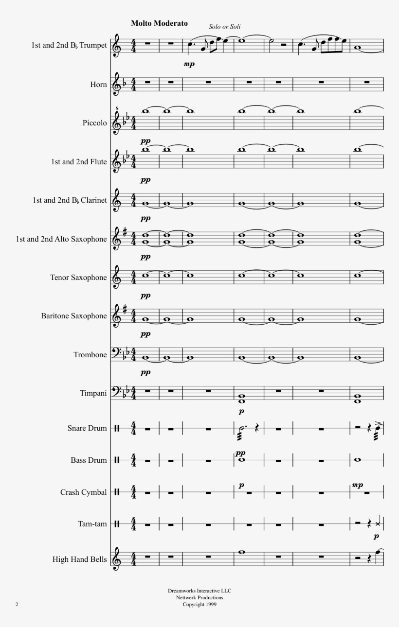 Medal Of Honor Main Theme Concert Band - Document, transparent png #8099157