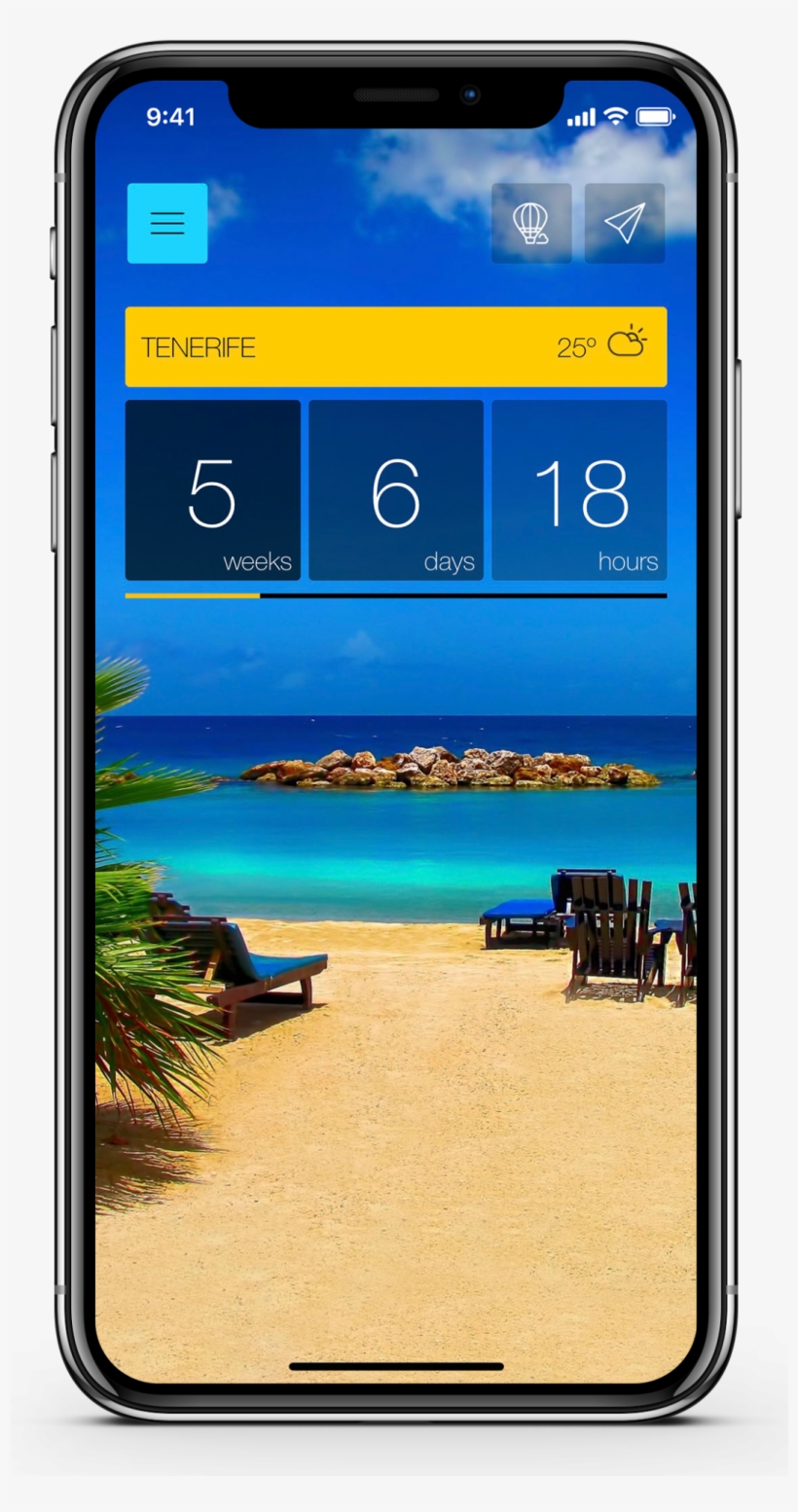 Ready Set Holiday Stylish Travel App Features Countdown - Luxury Holiday Destinations, transparent png #8099249