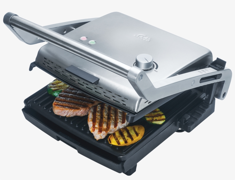 Solis Grill & More Contact Grill, Stainless Steel Incl - Grilling, transparent png #8099350