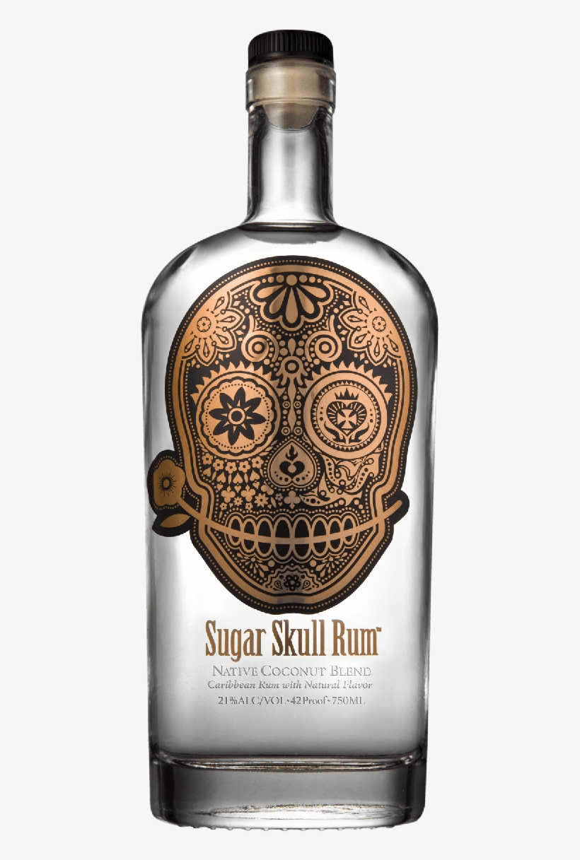 Sugar Skull Rum Coconut Blend Caribbean 750ml - Sugar Skull Rum Logo, transparent png #810170